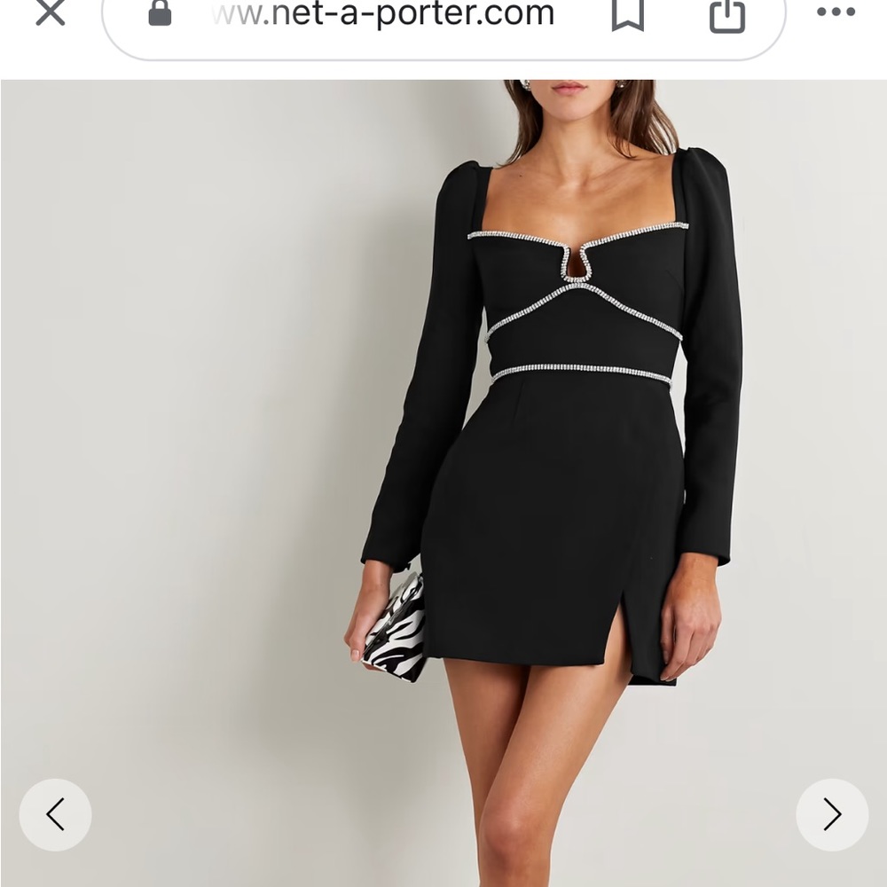 Black holiday Self Portrait dress size 2. New with tags. Never worn.